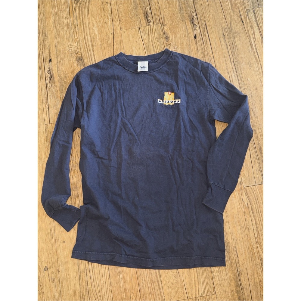 Sutton's Sportswear Usa Made Vintage Size M embroidered Arizona Logo Blue K
